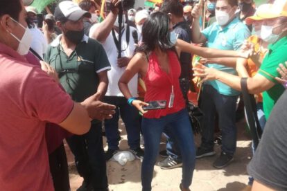 Agresión a periodista Jeruslava Ojeda mientras realizaba su labor periodística