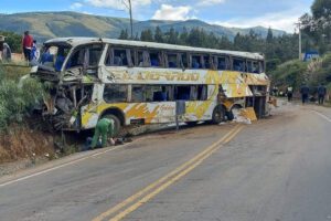 Accidente de bus El Dorado en Tutimayu
