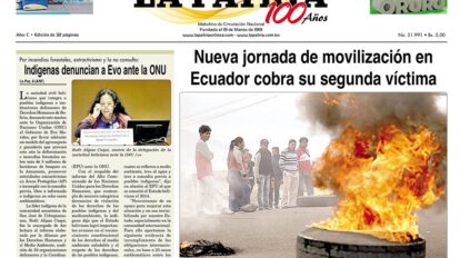 Portadas impresas del 9 de octubre de 2019