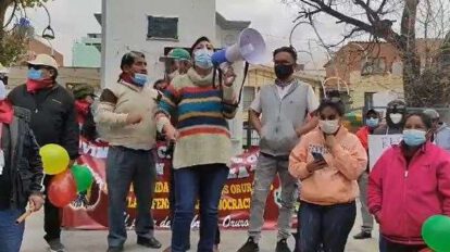 Resistencia Civil Oruro convoca al retorno de los cabildos