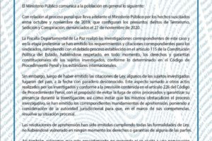 Fiscalía derechos exautoridades