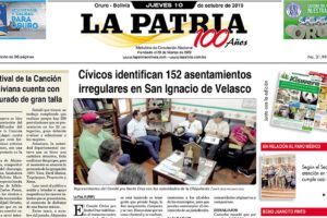 Portadas impresas del 10 de octubre de 2019