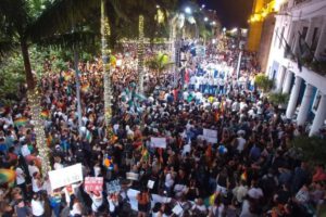 Movilizaciones de cívicos en la ciudad de Cochabamba