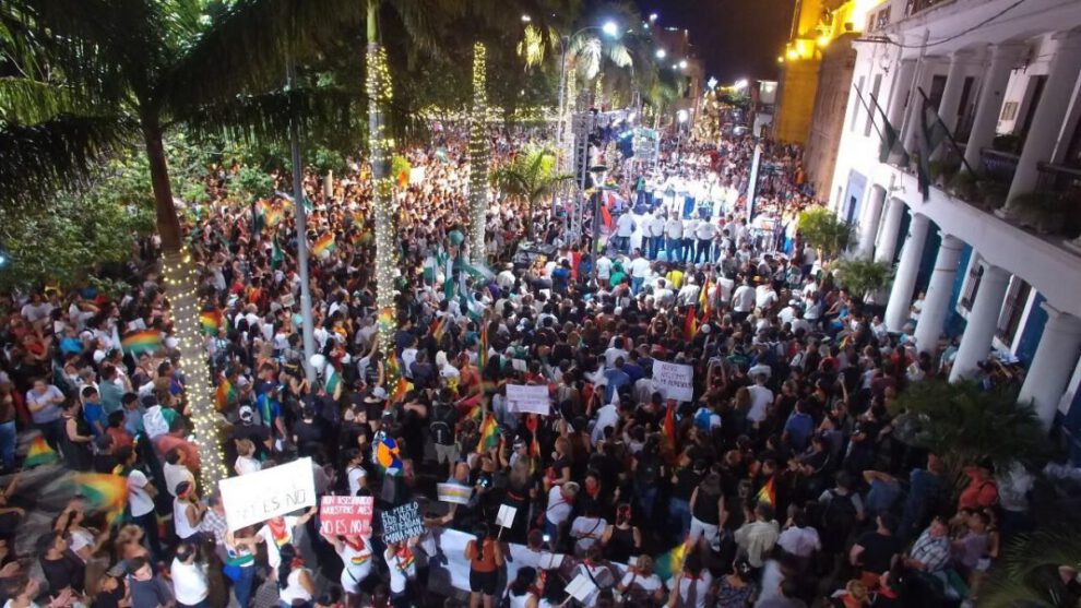 Movilizaciones de cívicos en la ciudad de Cochabamba