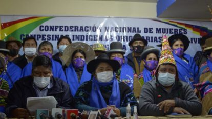Movilizaciones en defensa de la democracia y apoyo a Luis Arce