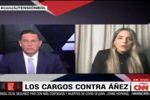 Carolina Ribera Añez hablando sobre la salud de su madre