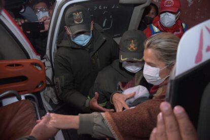 La expresidente del Estado Jeanine Áñez
