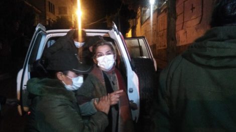 Aprehensión de Jeanine Añez en el centro penitenciario de Miraflores