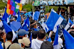 Marcha pacífica del MAS en apoyo a Luis Arce