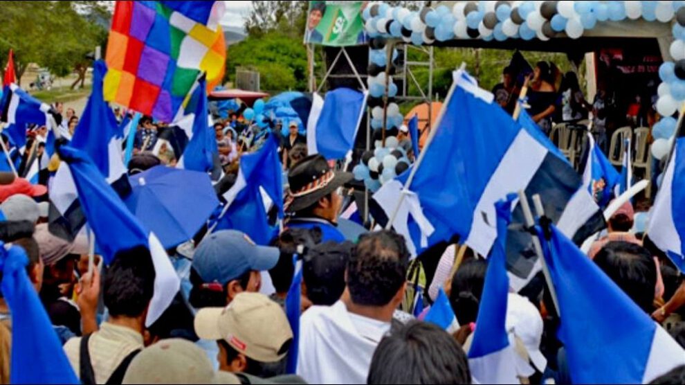 Marcha pacífica del MAS en apoyo a Luis Arce