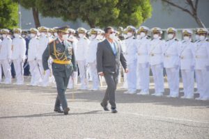 Cumplimiento de la Constitución por el Presidente Arce en el Colegio Militar