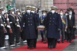 Traslado de los restos de Eduardo Abaroa hacia la plaza que lleva su nombre