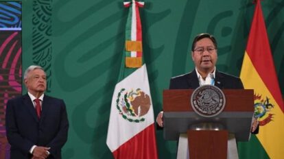 Luis Arce en México para tratar temas de OEA, salud y deuda externa