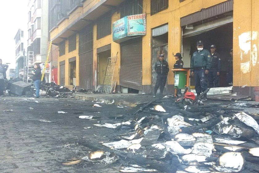 sentencia por el caso de la quema de la Alcaldía de El Alto
