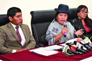 Exautoridades del TSE en conferencia de prensa sobre el caso de Fraude Electoral