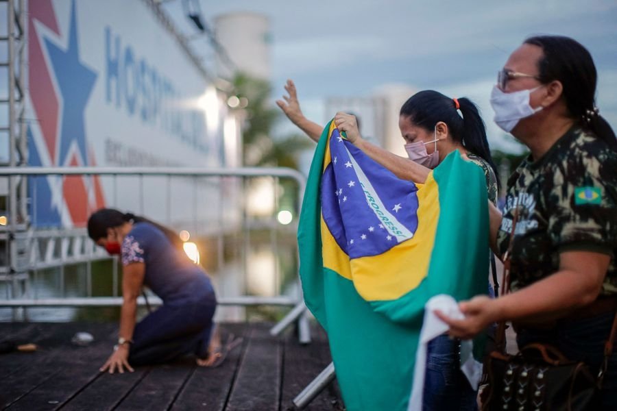 Brasil récord de decesos Covid-19