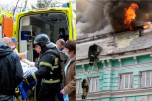 Operación a corazón abierto en incendio en Rusia