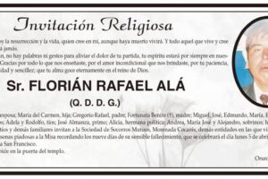 Obituario de Florián Rafael Alá