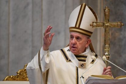 Papa Francisco en misa de domingo de Resurrección
