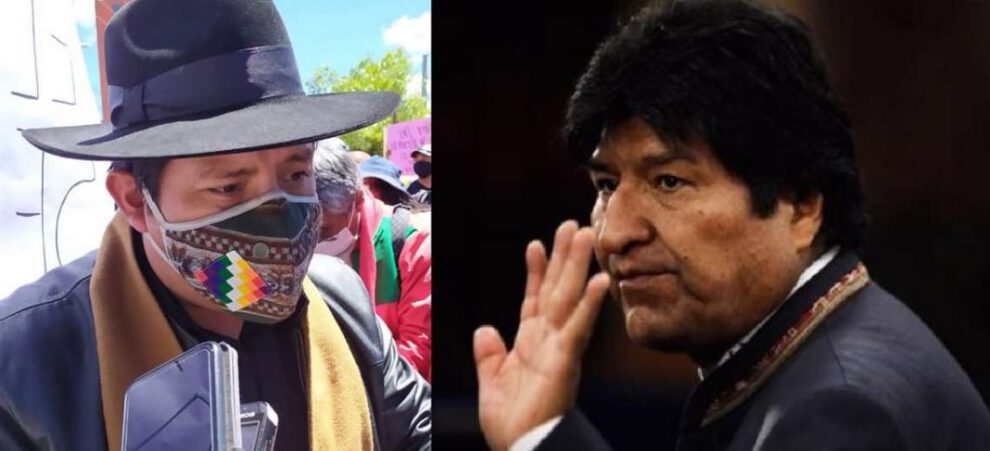 Santos Quispe reto a Evo Morales a un debate público