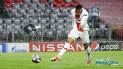 Kylian Mbappé aprovecha bien la oportunidad para anotar el primero del PSG
