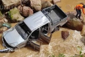Accidente de vehículo electoral en Monteagudo