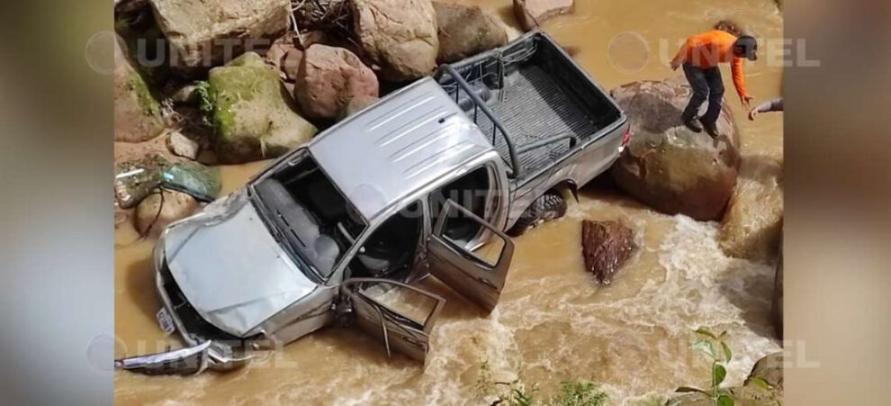 Accidente de vehículo electoral en Monteagudo