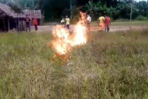 Quemaron vivo a un hombre en Tsimane de Catumare
