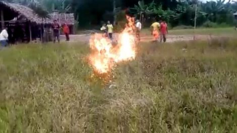 Quemaron vivo a un hombre en Tsimane de Catumare