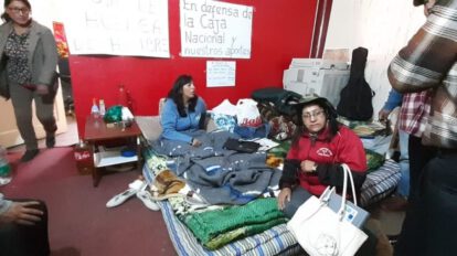 Magisterio urbano Oruro en huelga de hambre