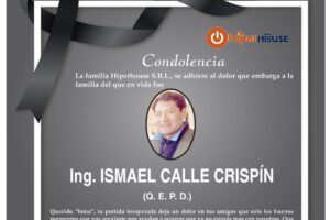 Condolencia por la partida del Ing. Ismael Calle Crispín