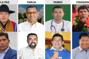 Segunda vuelta en las urnas para elegir gobernadores en La Paz, Chuquisaca, Pando y Tarija