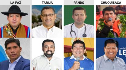 Segunda vuelta en las urnas para elegir gobernadores en La Paz, Chuquisaca, Pando y Tarija
