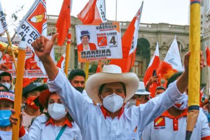 Pedro Castillo lidera intención de voto en primera vuelta de las elecciones presidenciales en Perú