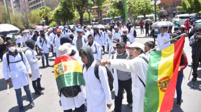 paro médicos en Santa Cruz