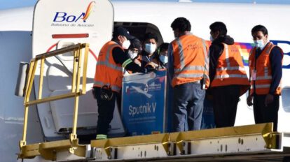 Bolivia recibe nuevo lote de 25.000 vacunas Sputnik-V contra el Covid-19