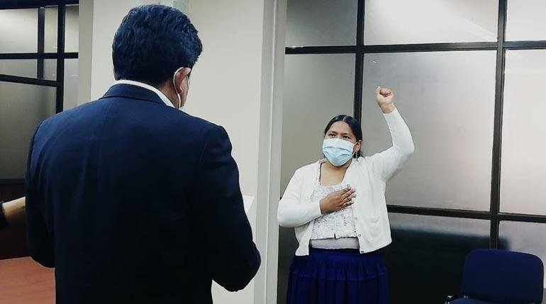 Arminda Choque Aasana como nueva directora general ejecutiva