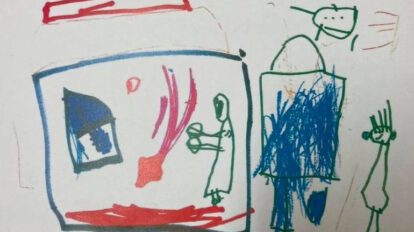 Niña pide auxilio con un dibujo semanas antes de ser asesinada por sus padres