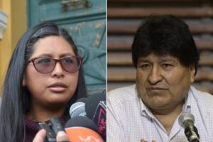 Evo Morales y Eva Copa en el contexto de las Elecciones Subnacionales