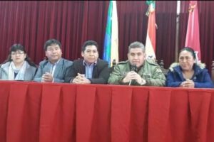 Despliegue de efectivos policiales en Oruro para las elecciones generales
