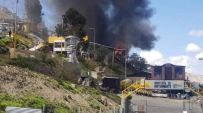Incendio en la Alcaldía de La Paz