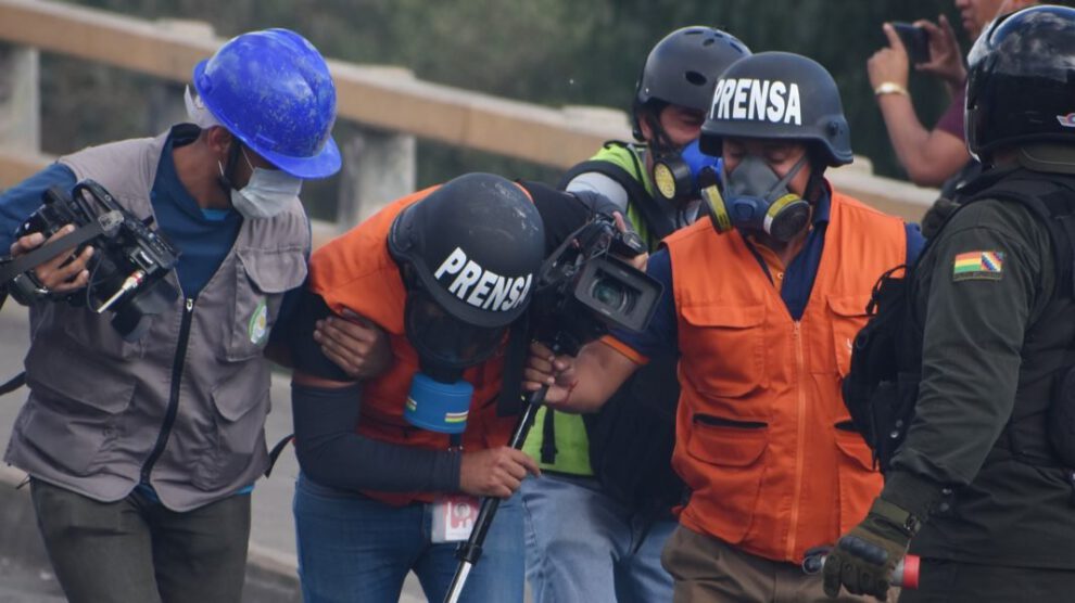 Agresiones a periodistas tras conflictos de octubre de 2019