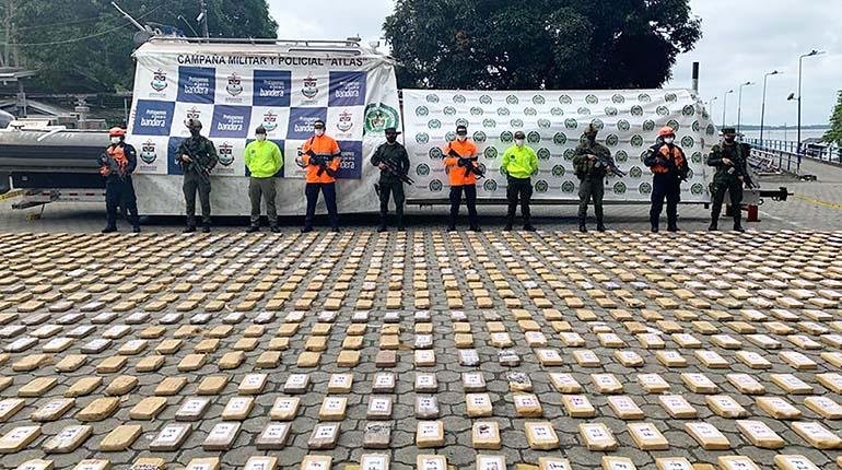 Incautación de cocaína en Colombia