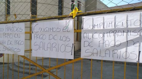 Protestas en La Paz por falta de pagos salariales
