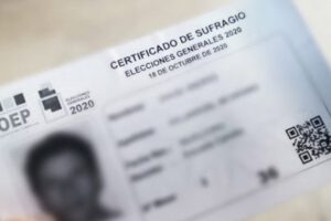 Certificado de sufragio para personas mayores a 60 años