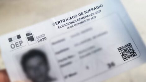 Certificado de sufragio para personas mayores a 60 años