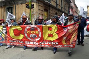 1 de mayo en Santa Cruz con Luis Arce y la Central Obrera Boliviana