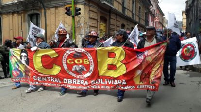 1 de mayo en Santa Cruz con Luis Arce y la Central Obrera Boliviana