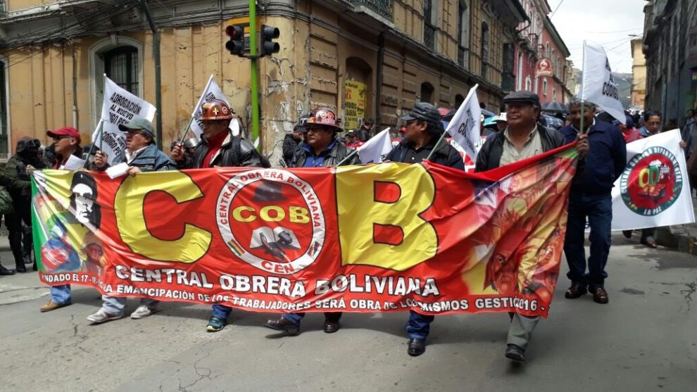 1 de mayo en Santa Cruz con Luis Arce y la Central Obrera Boliviana