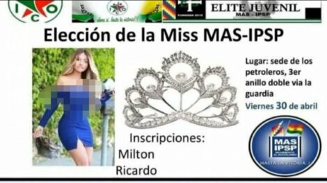 Convocatoria a la elección de Miss MAS-IPSP